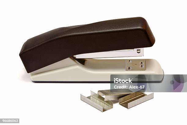 Stapler And Staples Stock Photo - Download Image Now - Attached, Black Color, Clip - Office Supply