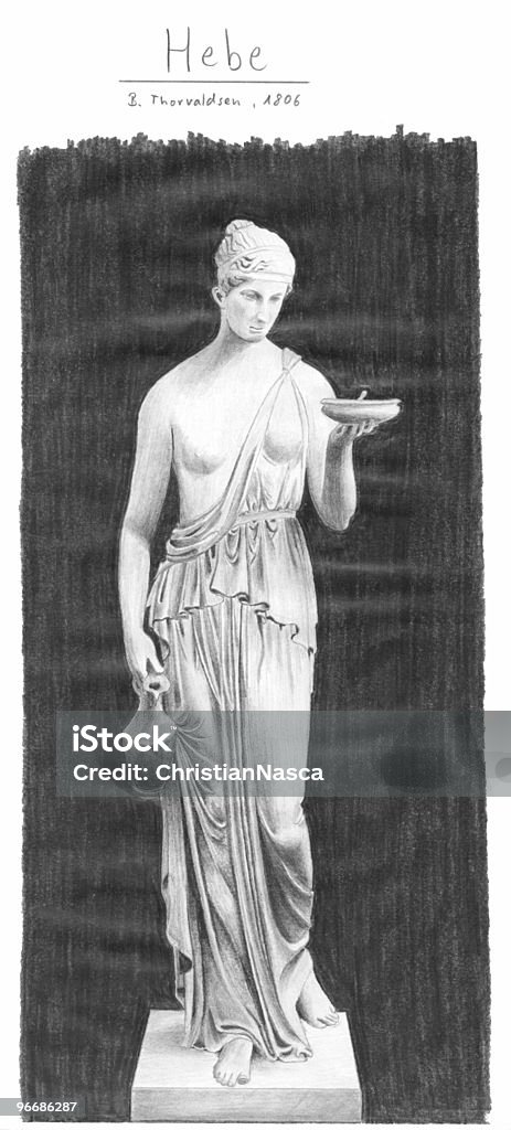 Diosa griega Hebe - Foto de stock de Mano libre de derechos