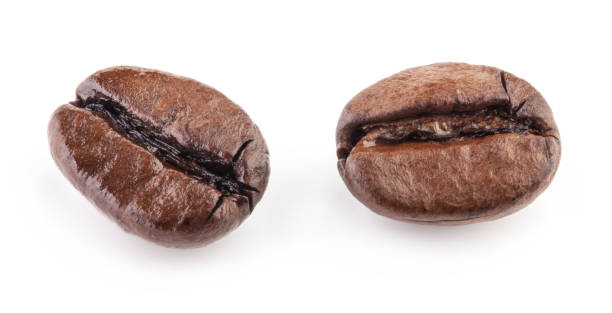istock Coffee beans isolated on white background with clipping path, closeup 966863794