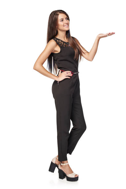 istock Business woman showing blank copy space 966888540
