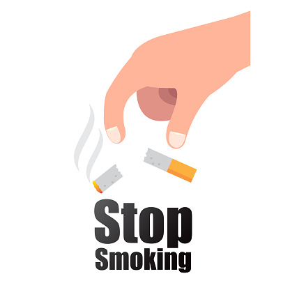 stop smoking. eps 10 vector file