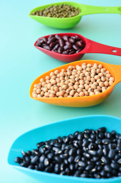 istock Assortment of beans in spoon 966904784