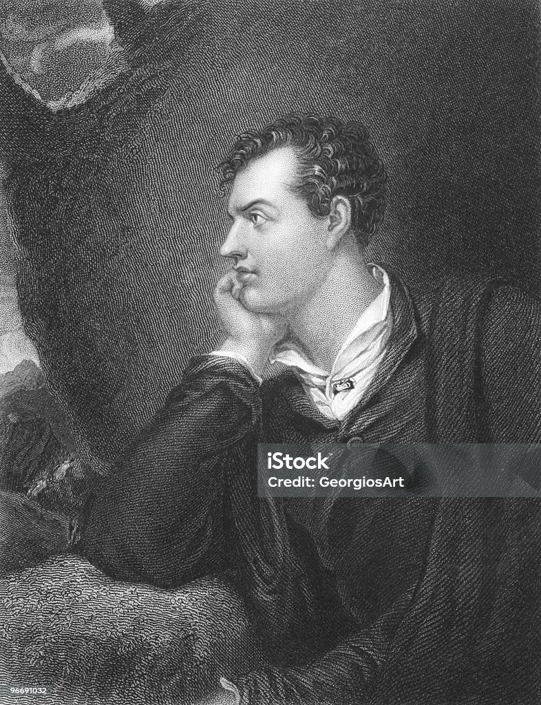 Lord Byron  Adult stock illustration