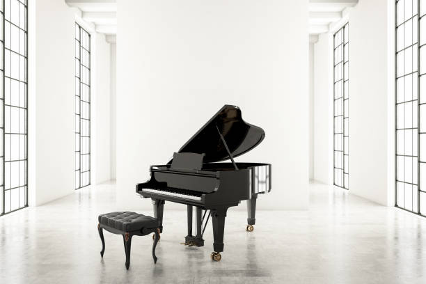 istock Grand Piano in White Room 966926486