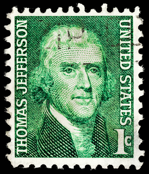 istock Vintage Thomas Jefferson USA 1c postage stamp 96692861