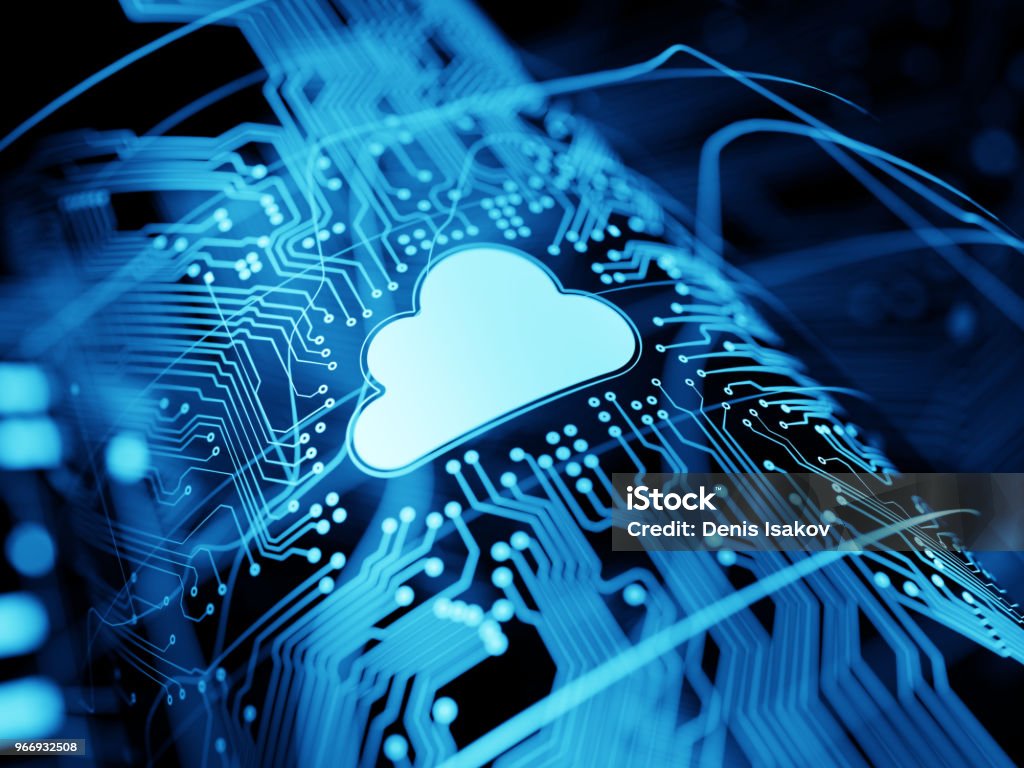 Nuage informatique  - Photo de Cloud computing libre de droits