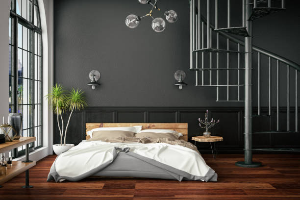 Loft Bedroom with Spiral Ladder