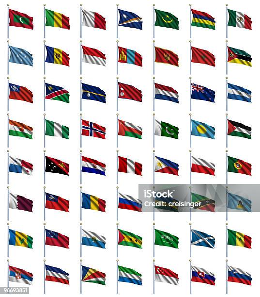 World Flags Set 3 De 4 Foto de stock y más banco de imágenes de Bandera - Bandera, Bandera nacional, Colección
