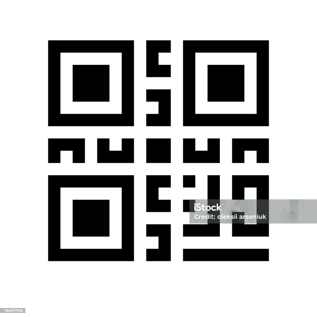 Digital Information Qr Code Stock Illustration - Download Image Now ...