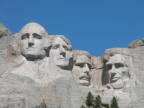 istock The four founders' faces carved on Mount Rushmore 96694904