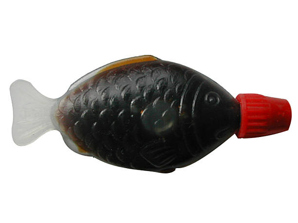 istock Japanese fish shape container of soy sauce 96694905