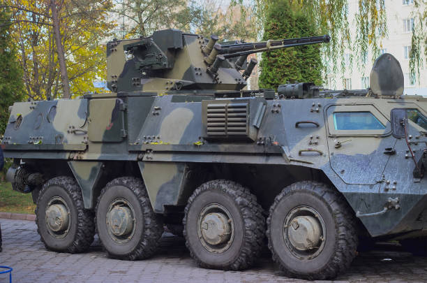 istock Military tank in the field 966951058