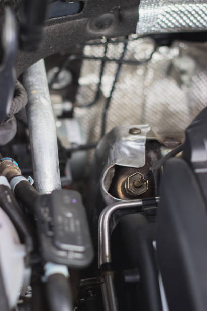istock Close up shot of car engine 966951064