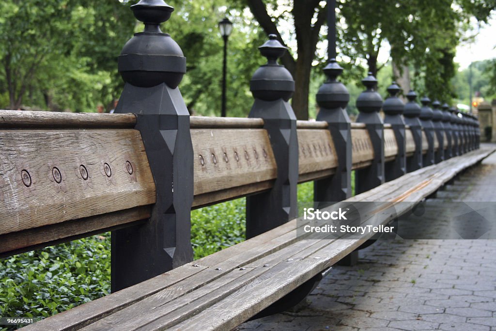 Central Park bench, NYC  Bench Stock Photo