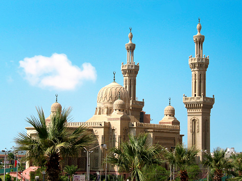 Salalah, Sultanat of Oman - November 12, 2023:Sultan Qaboos Mosque in Salalah, Oman
