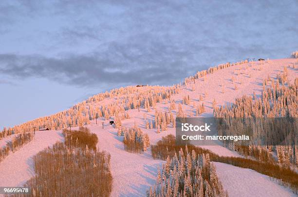 Die Berge Im Winter Steamboat Ski Resort Colorado Stockfoto und mehr Bilder von Abenddämmerung