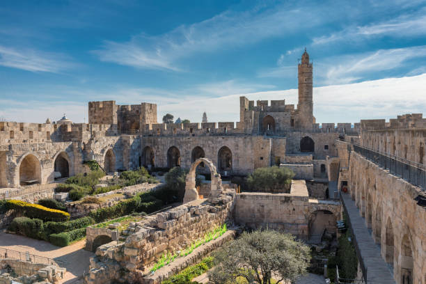 エルサレム旧市街 - tower of david ストックフォトと画像