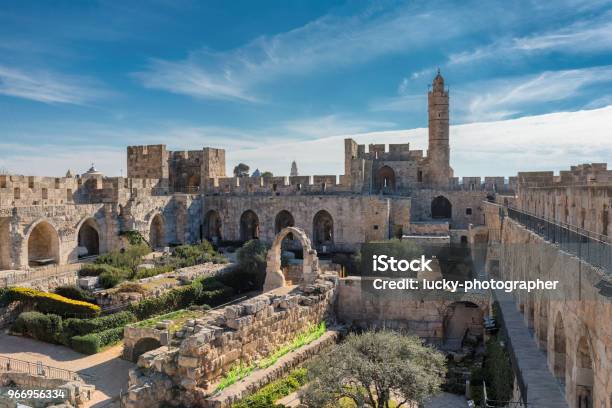 Jerusalem Old City Stock Photo - Download Image Now - City of David, Tower Of David, Old Ruin