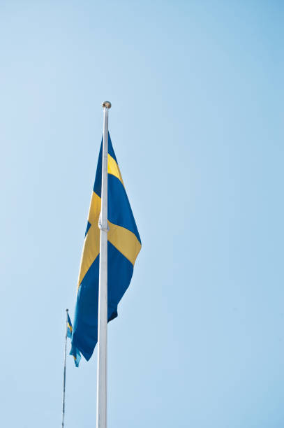 istock National Flag Of Sweden (Yellow or Gold Nordic Cross On A Field Of Blue) 966958754