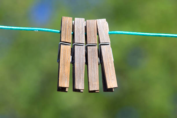 istock Clothes clamps in sunshine 966959934