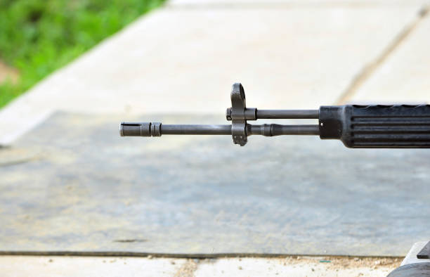 istock The barrel of a gun 966972358