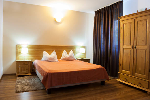 istock bed and room, interior view of house 966973160