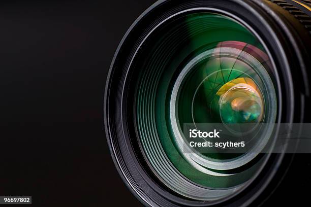Closeup Image Of Black Camera Lens Stock Photo - Download Image Now - Movie Camera, Lens - Optical Instrument, Camera - Photographic Equipment