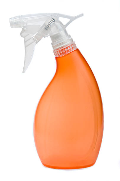 Bottiglia spray plastica - foto stock