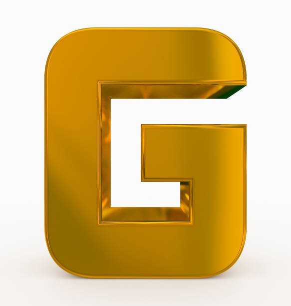 letter G 3d cubic rounded golden isolated on white letter G 3d cubic rounded golden isolated on white - 3d rendering gold g stock pictures, royalty-free photos & images