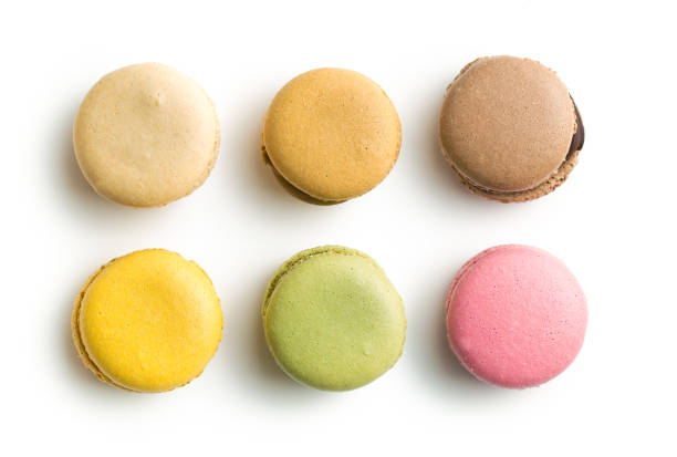 Sweet colorful macarons