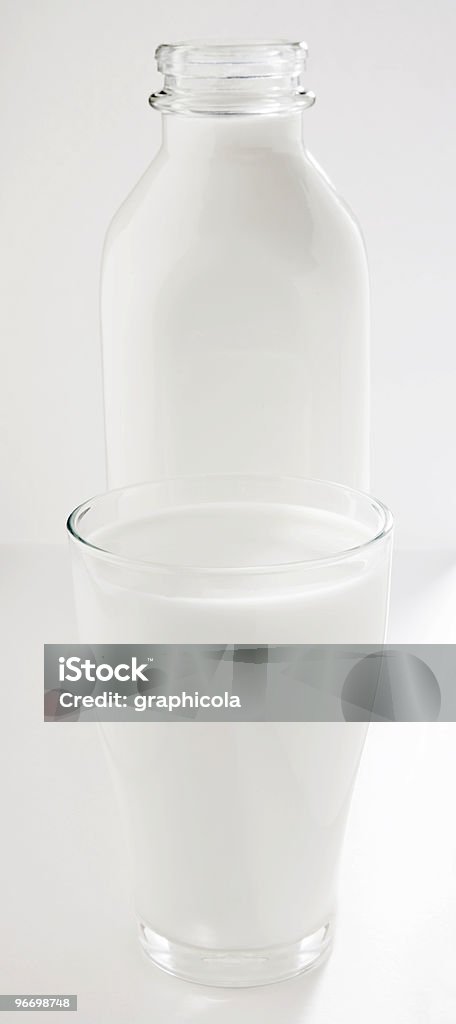 Milk and glass bottle  Bottle Stock Photo