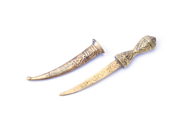 istock Decorative oriental otoman knife on the white background 967005026