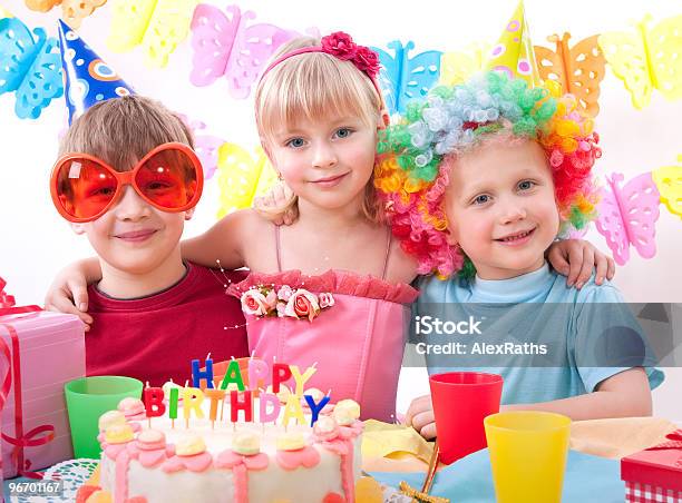 Birthday Party Stock Photo - Download Image Now - 6-7 Years, Birthday, Birthday Cake