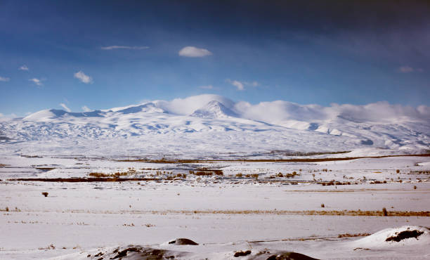 istock Snowy mount Aragats in Armenia 967025662