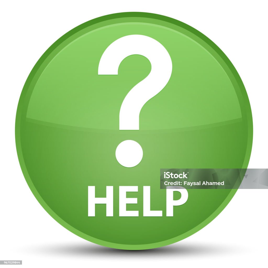 Help Button Position Help Special Soft Green Round Button Stock Illustration - Download ...