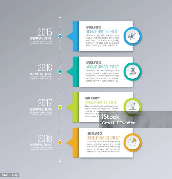 Timelineinfografiken Vektor Vorlage Geschäftskonzept Für Diagramme Grafiken Webdesign Stock Vektor Art und mehr Bilder von Informationsgrafik