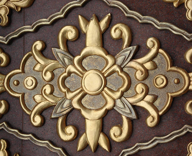 istock Carved Floral Decoration 96704048