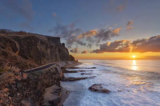 Photo of Sunset at Cap La Houssaye in Saint-Paul, Reunion Island