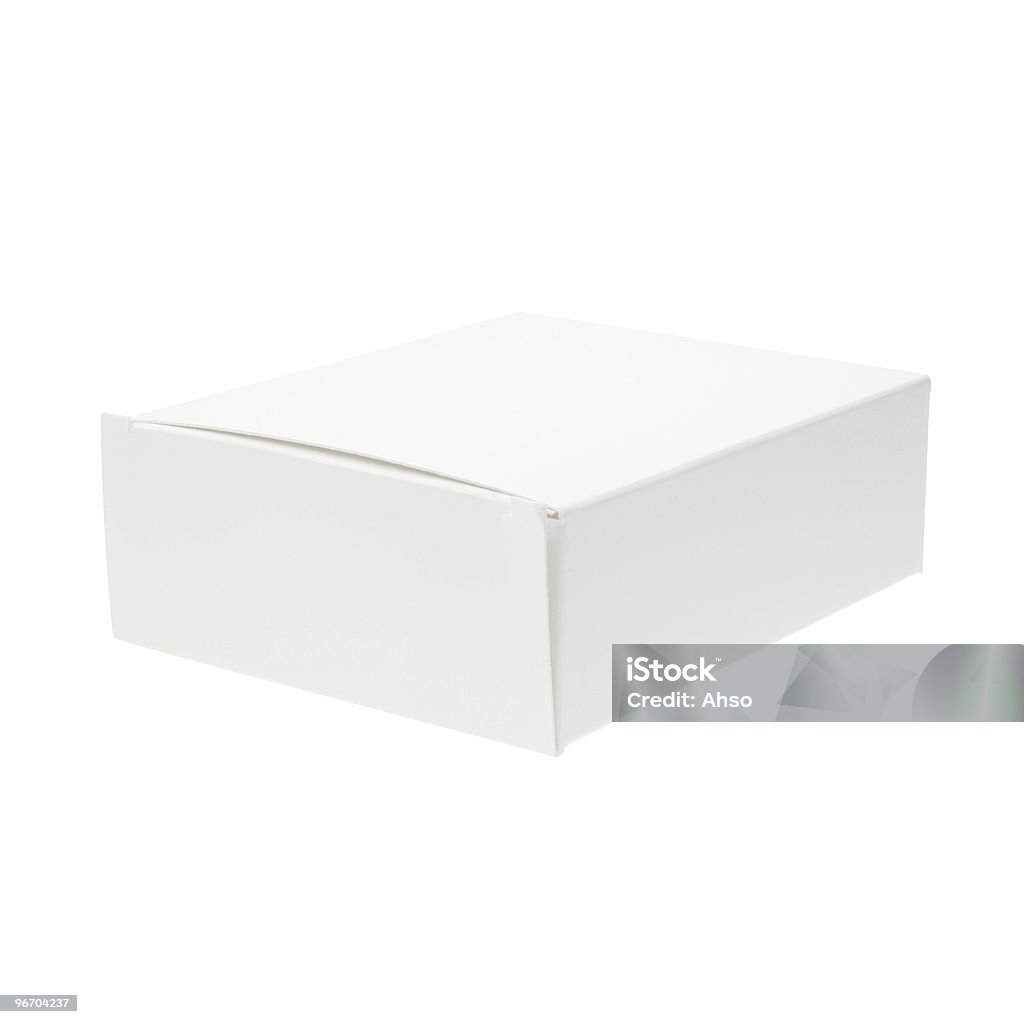 Caja en blanco blanco con trazado de recorte grande - Foto de stock de Aburrimiento libre de derechos