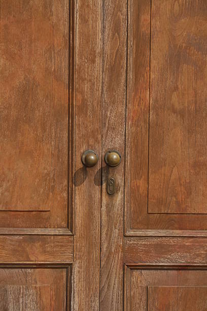 Wooden Door stock photo