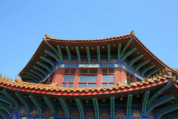 Chinese Temple Roof stock photo
