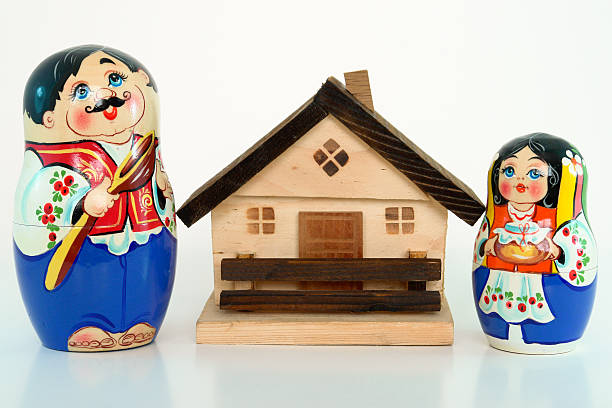 텍사스식 dolls 부품군 - doll russian nesting doll nested family 뉴스 사진 이미지