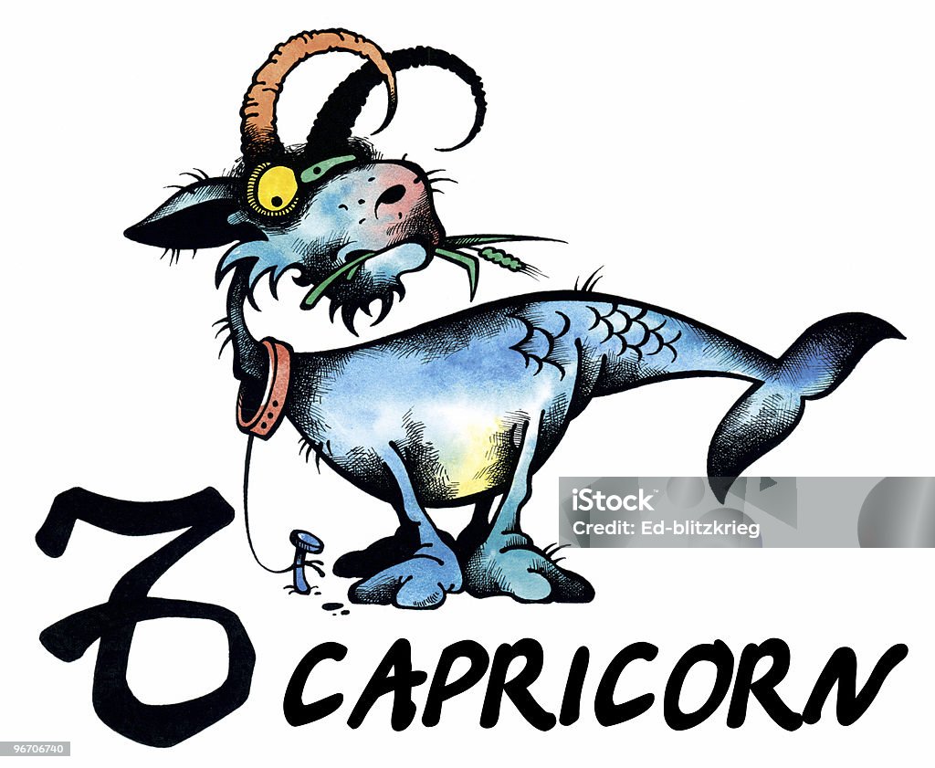 Capricorn illustration  Astrology Sign stock illustration