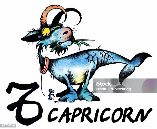 Capricorn Illustration Stock Illustration - Download Image Now - Astrology Sign, Astronomy, Capricorn