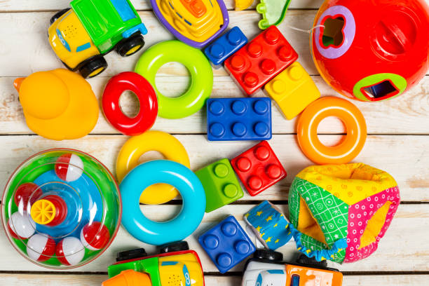 istock Set of children toys 967071042