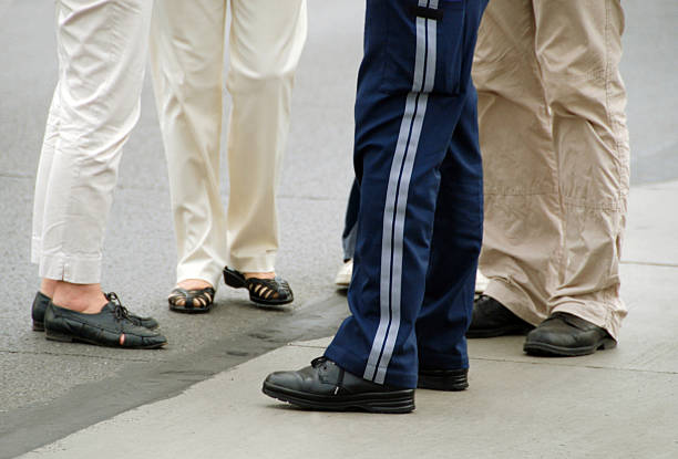 istock asking a police officer for the way 96707228