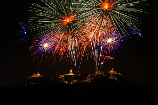 istock Annual firework festival at Phra Nakhon Khiri, Thailand 967086772