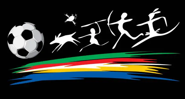 Vector illustration of South Africa WM 2010