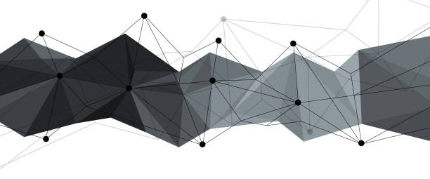 istock abstract background polygon banner for web design, link connection signal on white background 967090412