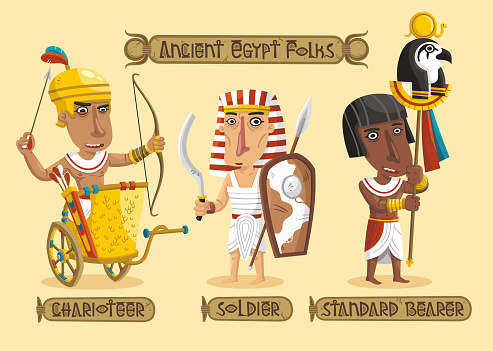 Ancient Egypt characters set